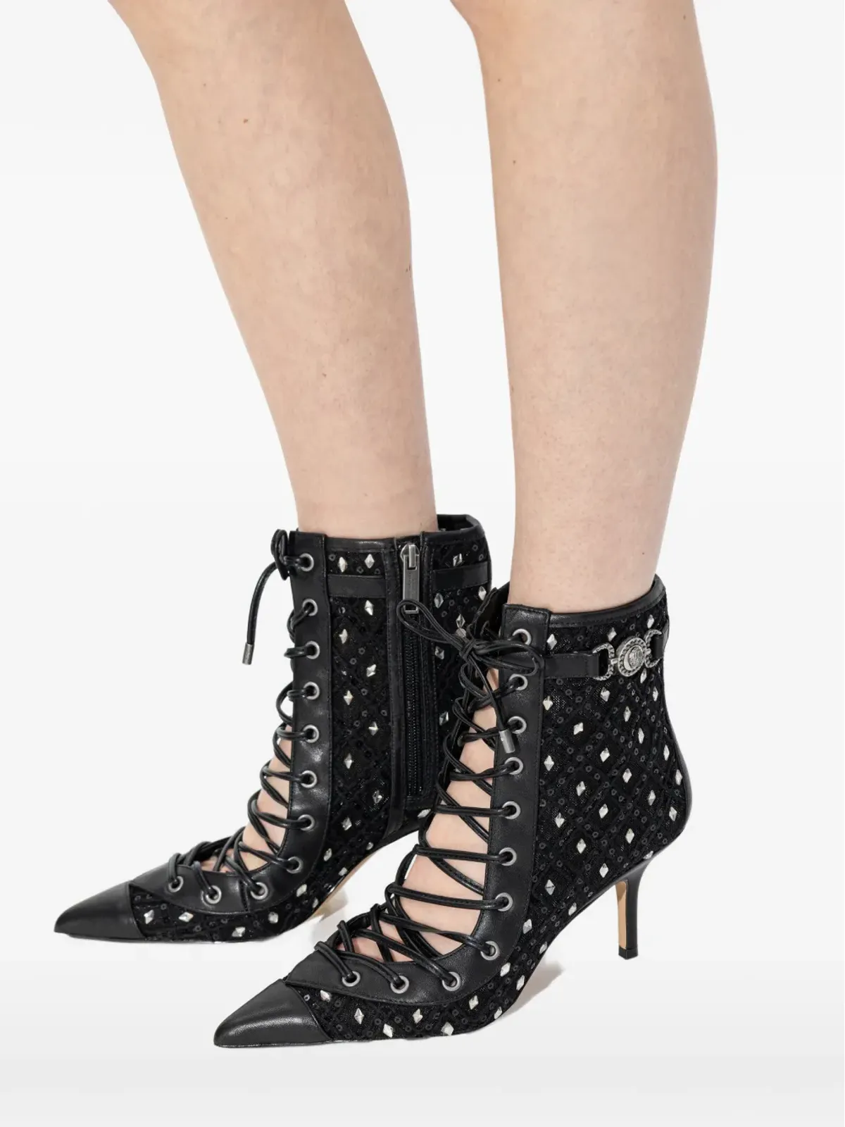 Kurt Geiger London マンションコルセットレースアップアンクルブーツ - 画像5