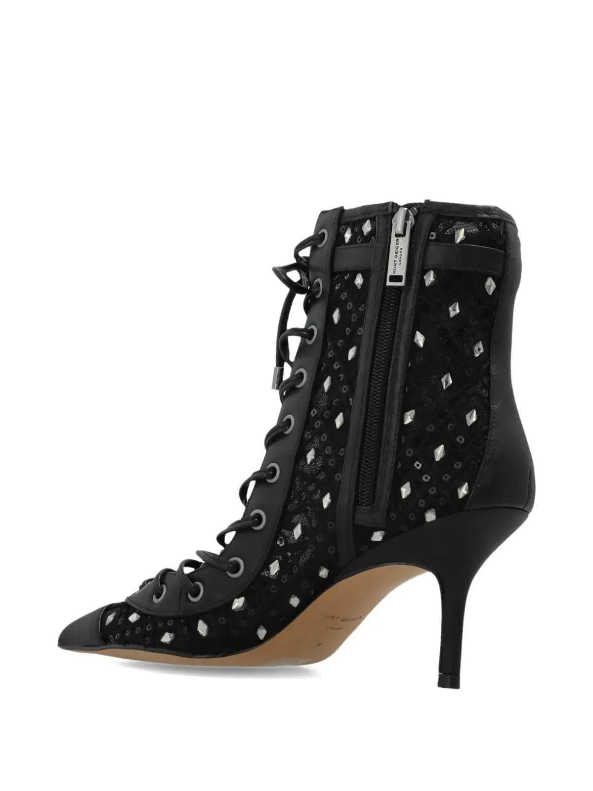 Kurt Geiger London マンションコルセットレースアップアンクルブーツ - 画像4