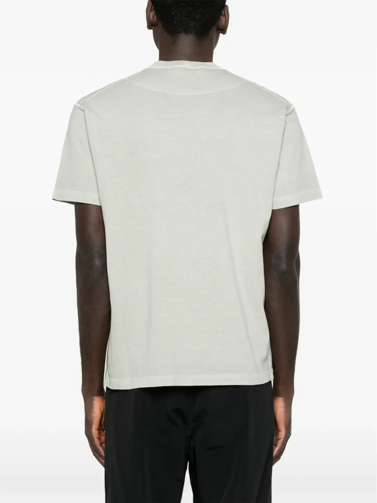 Stone Island バッジ付きコットンTシャツ - 画像4
