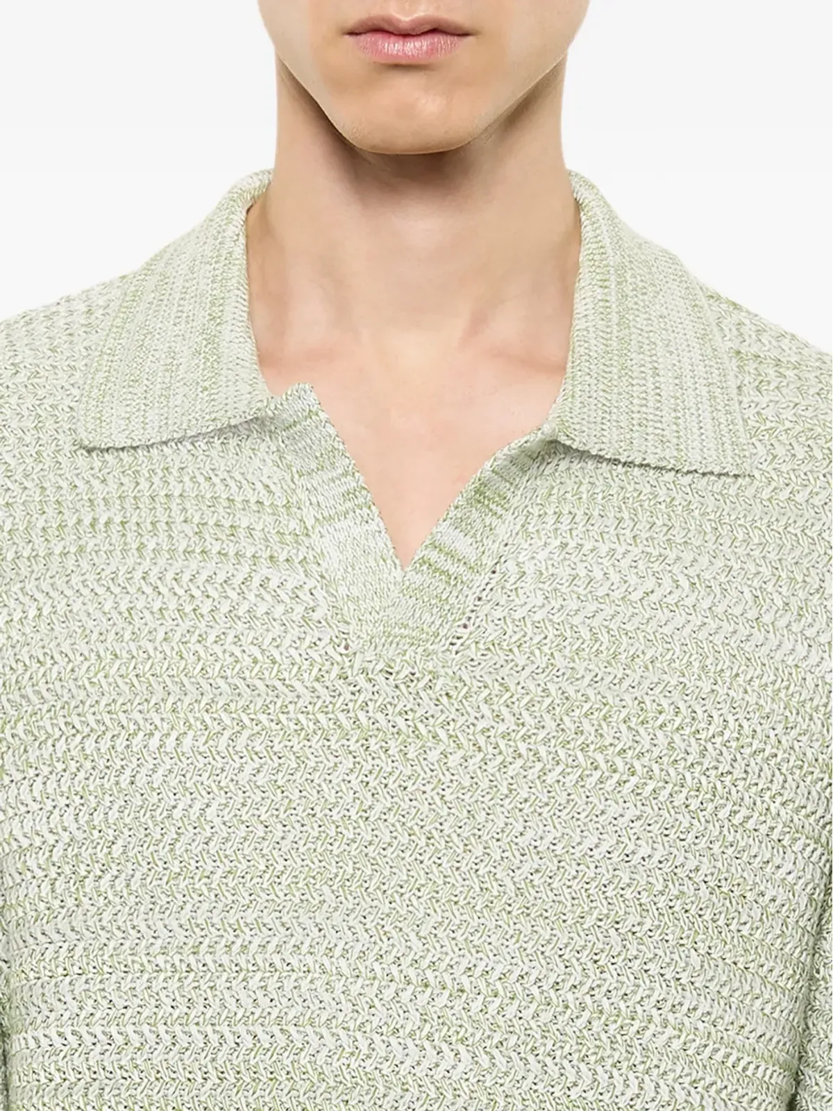 Laneus ニットボックスフィットTシャツ - グリーン - 画像4