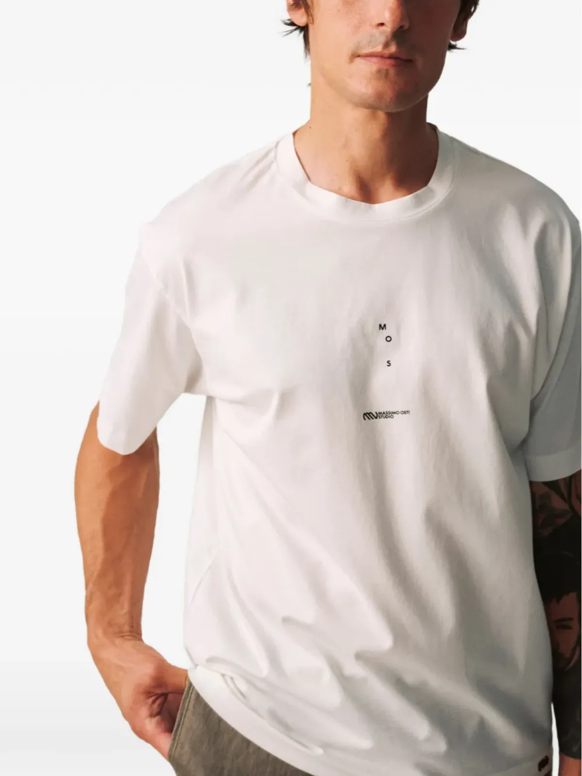 Massimo Osti Studio レタリングディテールTシャツ - 画像2