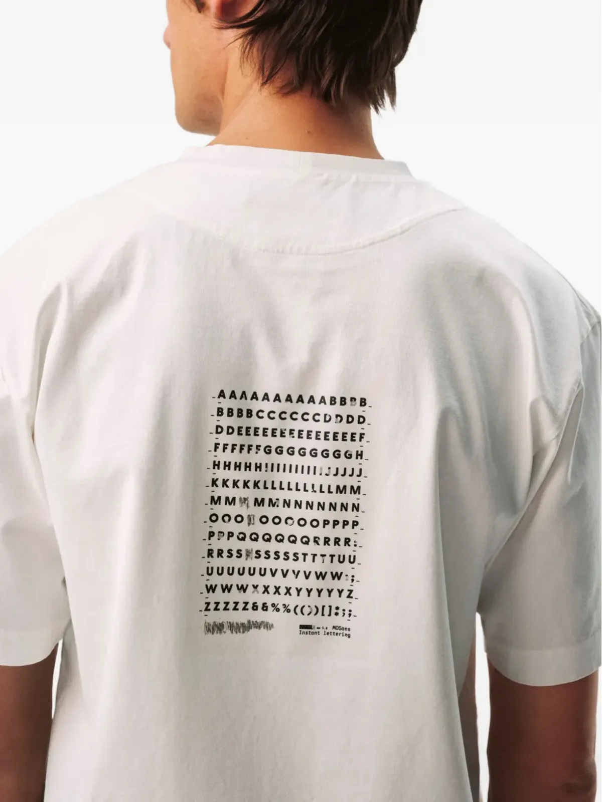 Massimo Osti Studio レタリングディテールTシャツ - 画像4