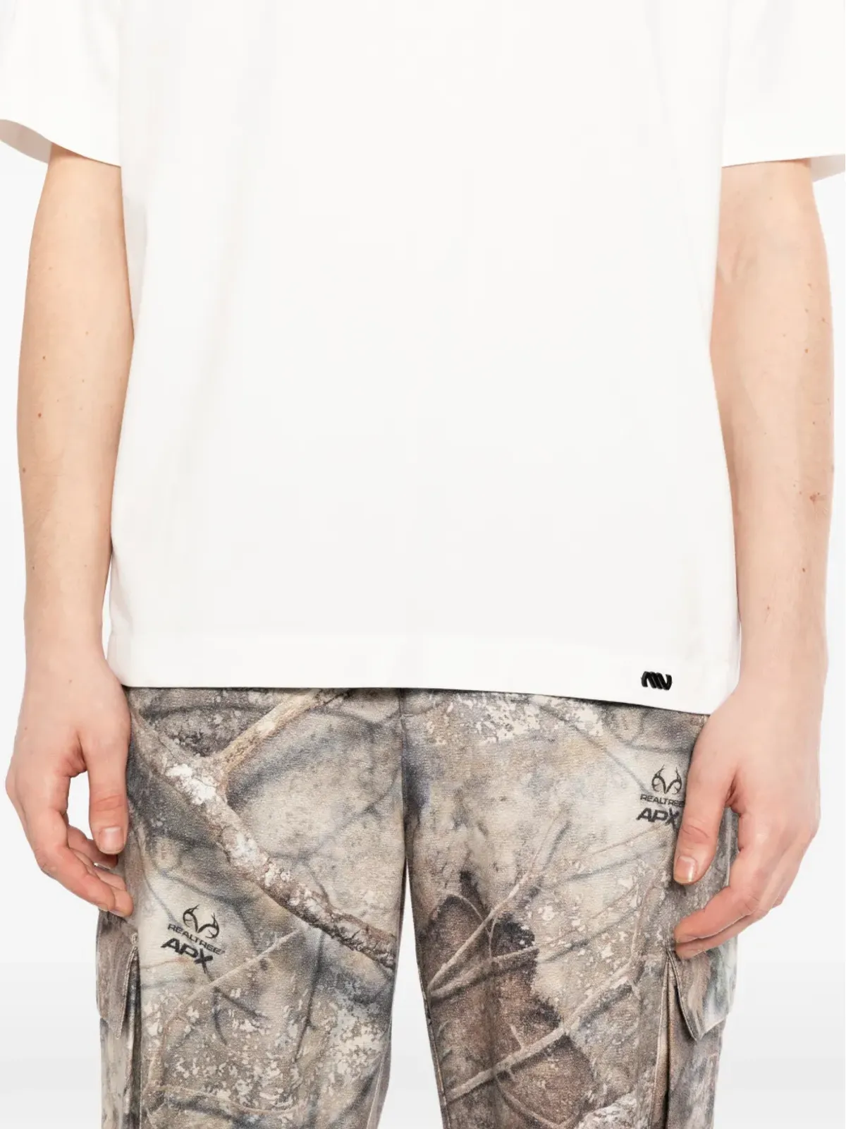 Massimo Osti Studio ロゴプリント丸首Tシャツ - White - 画像5