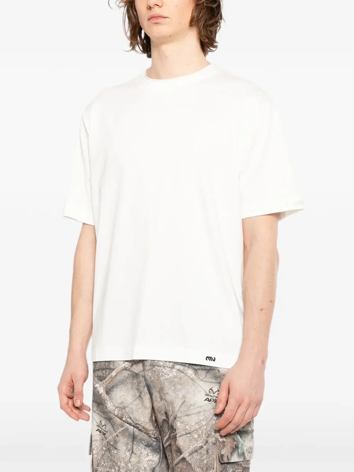 Massimo Osti Studio ロゴプリント丸首Tシャツ - White - 画像3