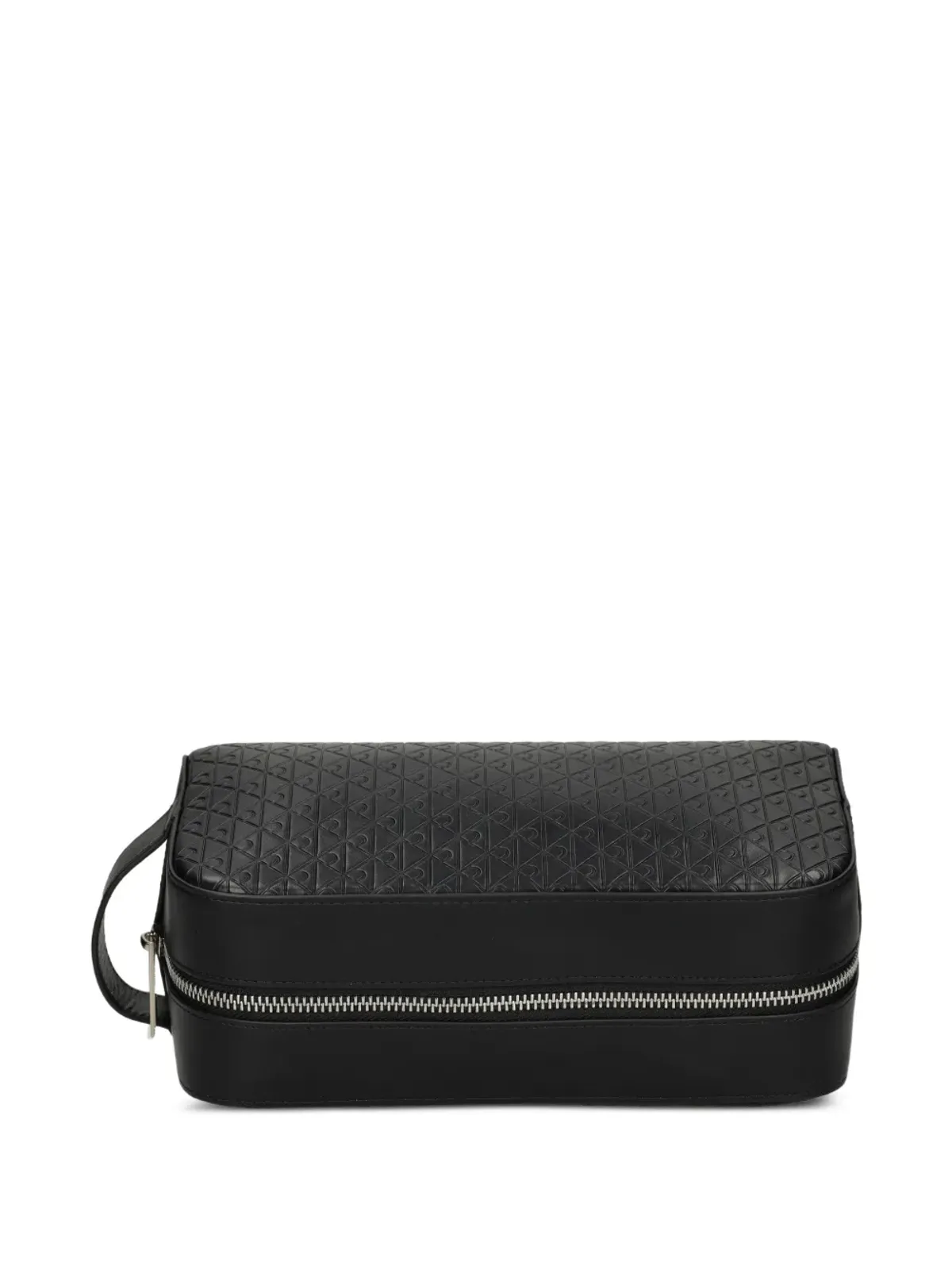 Calvin Klein エンボス柄ジップ洗面バッグ - ブラック - 画像5