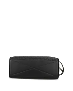 Calvin Klein エンボス柄ジップ洗面バッグ - ブラック - サムネイル4