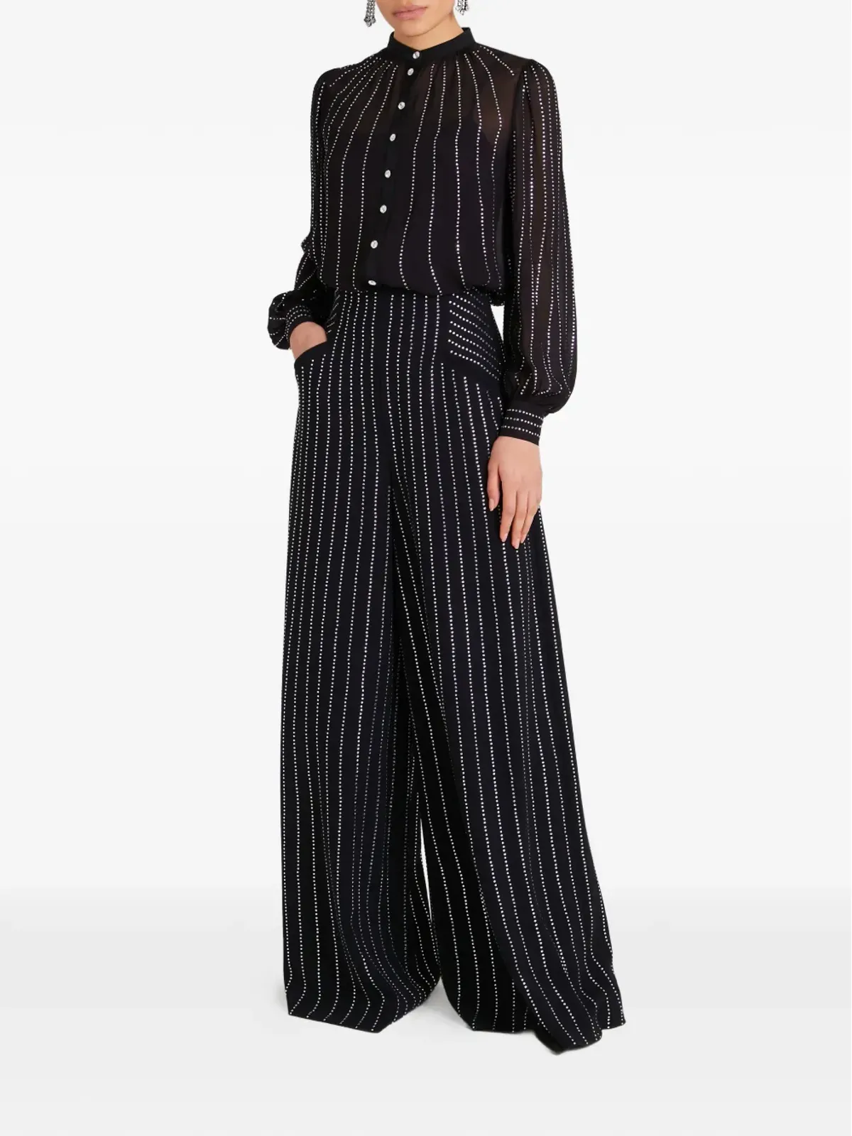 Temperley London Villanelle ワイドレッグパンツ - 画像3