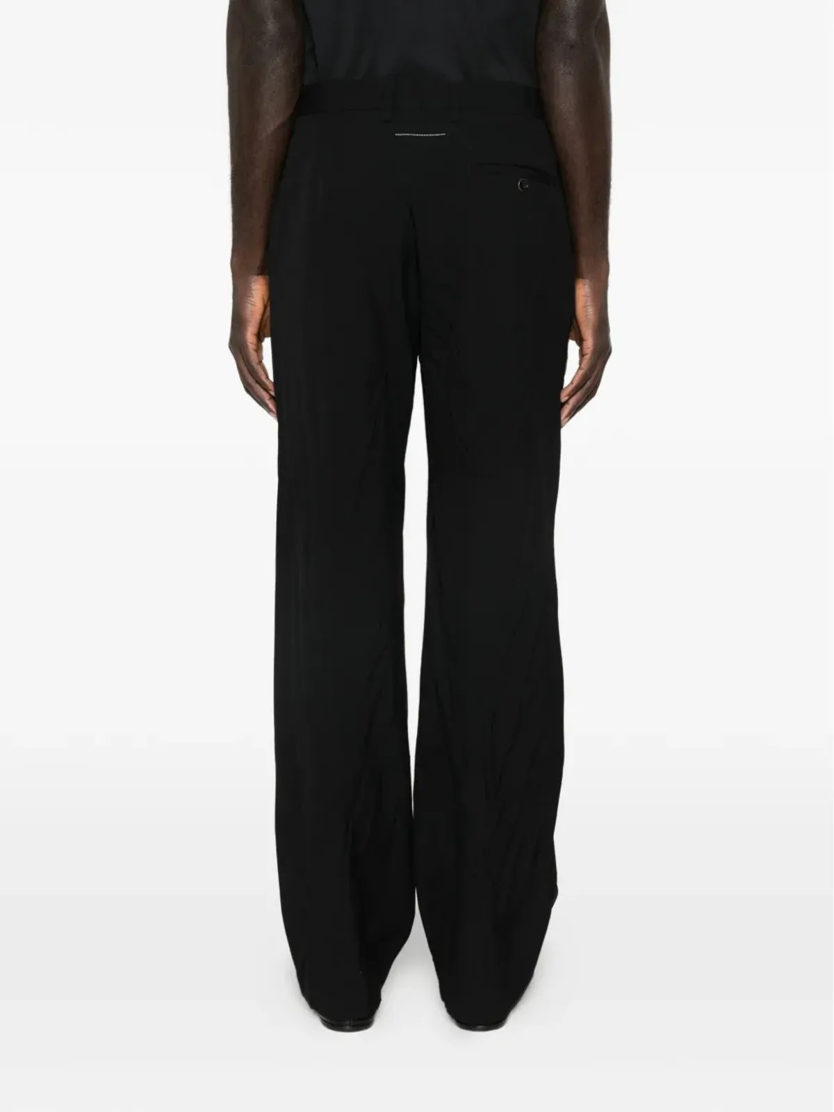 MM6 Maison Margiela 黒のテーラードパンツ - 画像4