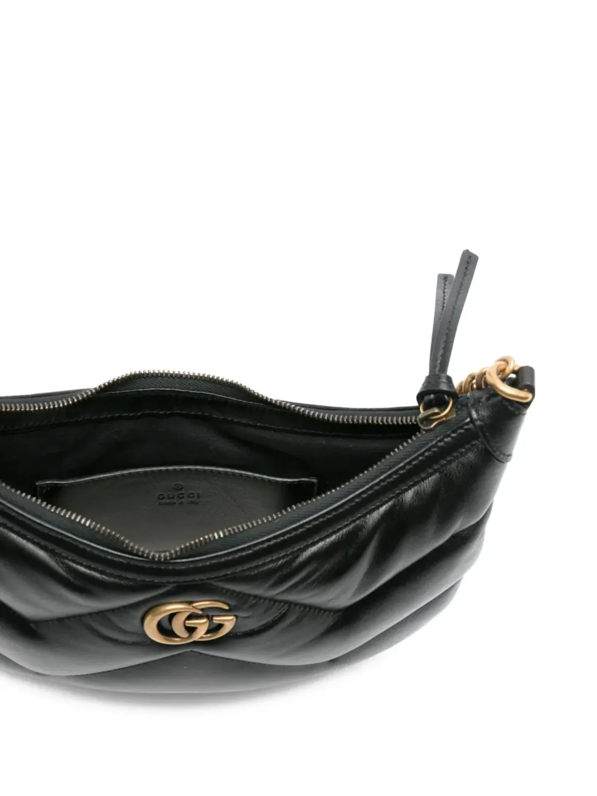 Gucci Pre-Owned ロゴプレート付きレザーショルダーバッグ - 画像4