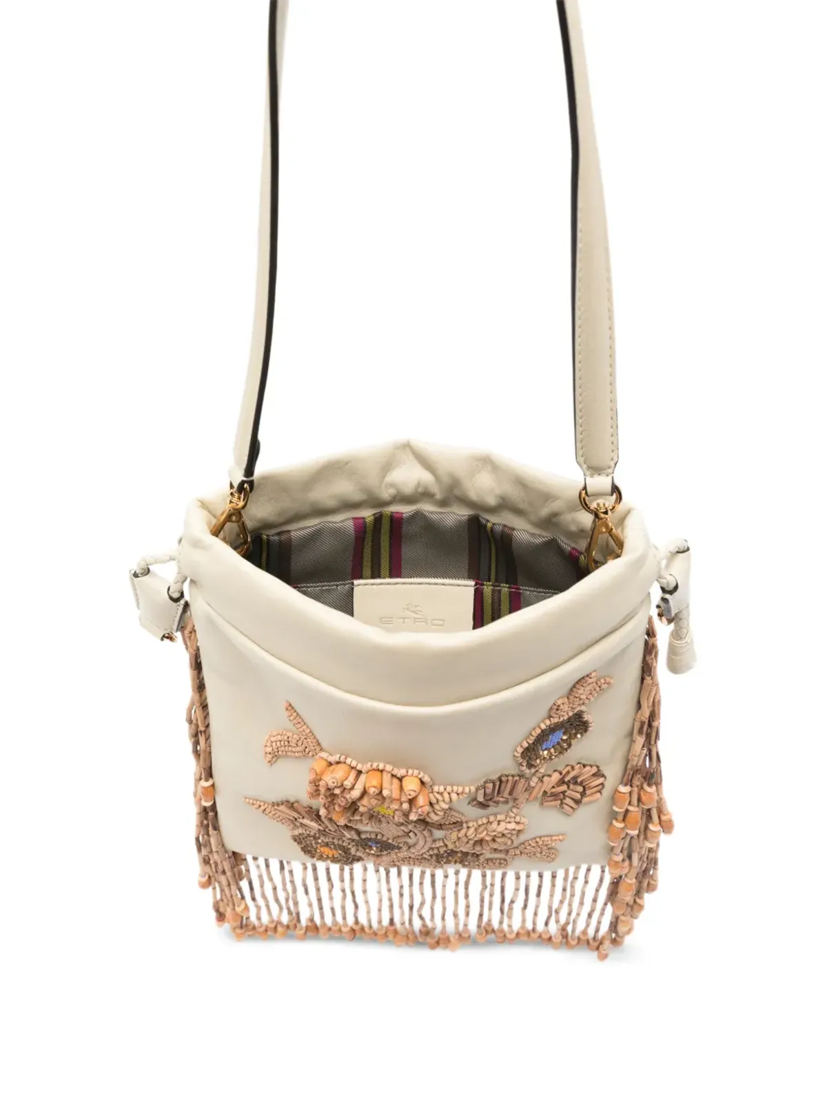 Etro Pre-Owned 小さめKalispera ビーズ入りトートバッグ - 画像5