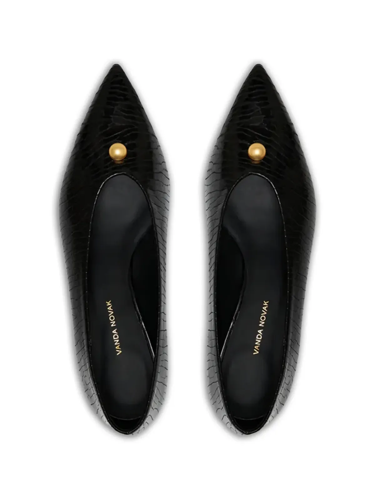 Vanda Novak Liliana embellished ballet flats - Black - 画像4