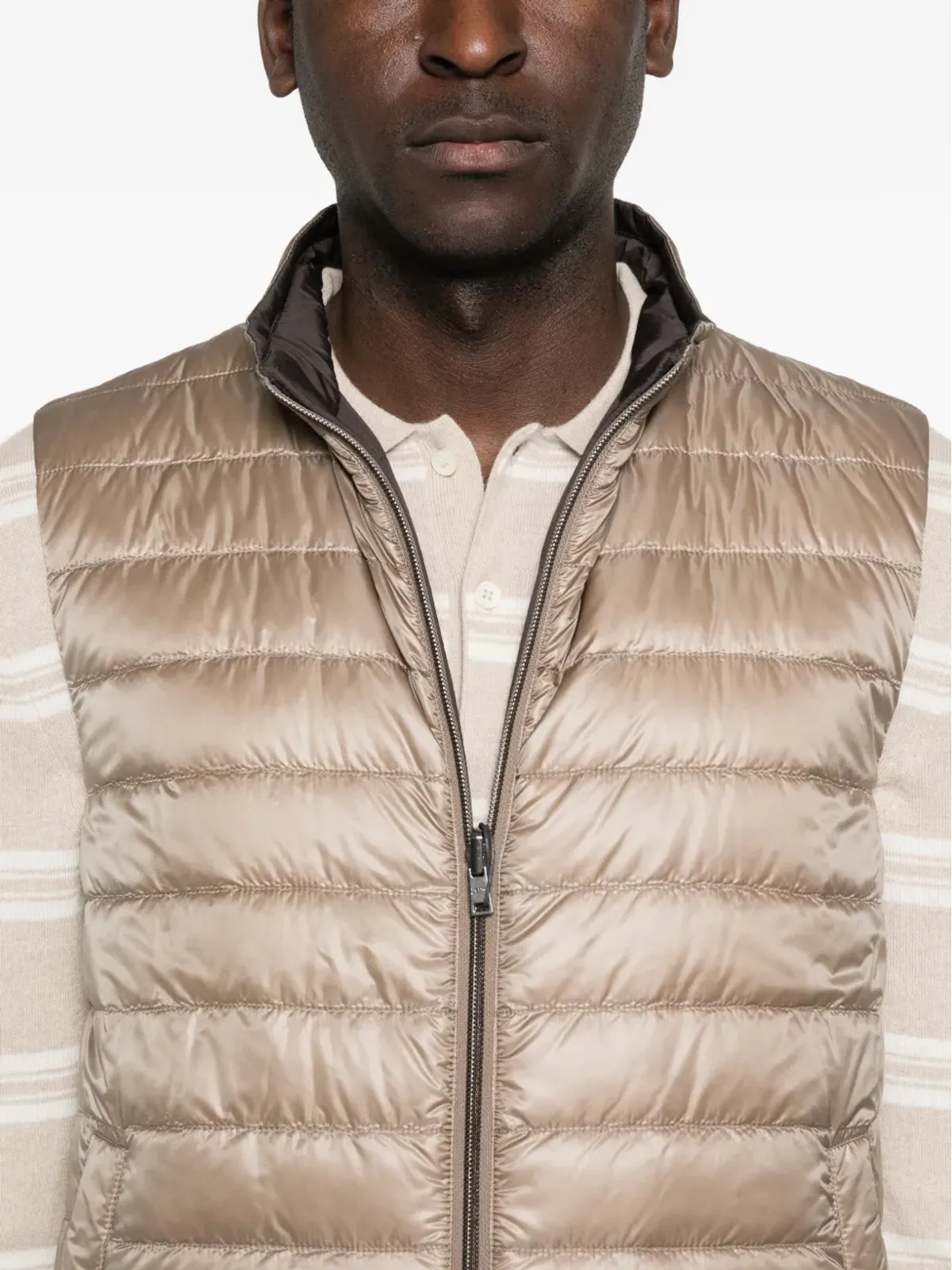 Herno ジップアップ リバーシブル ジレ - 画像5