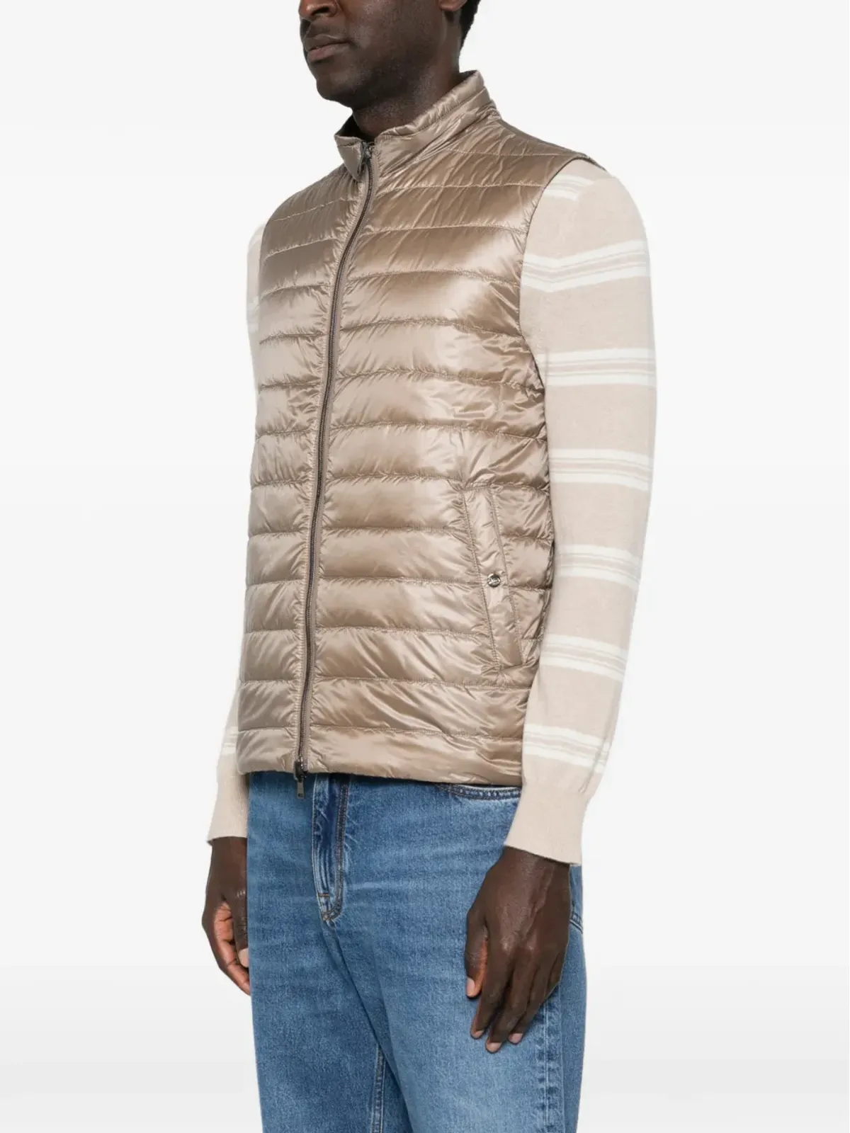 Herno ジップアップ リバーシブル ジレ - 画像3