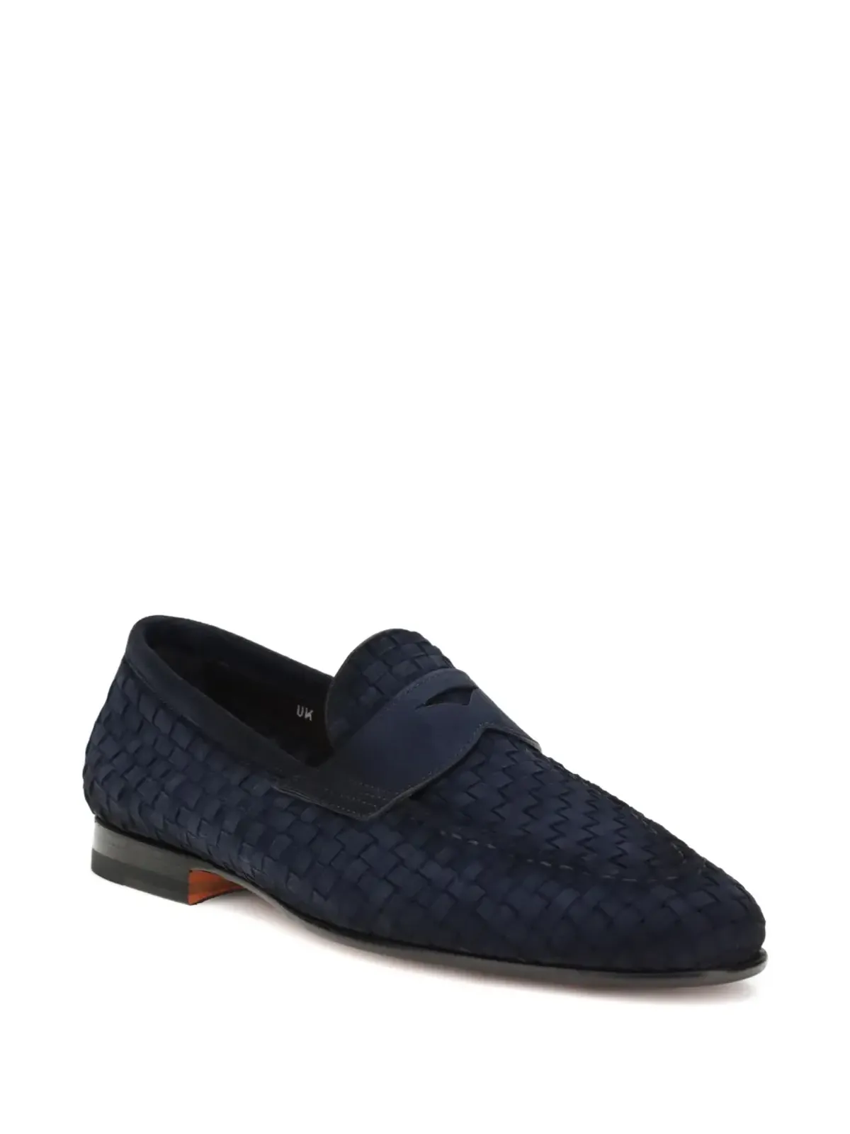 Santoni 織りストラップ ローファー - 画像2