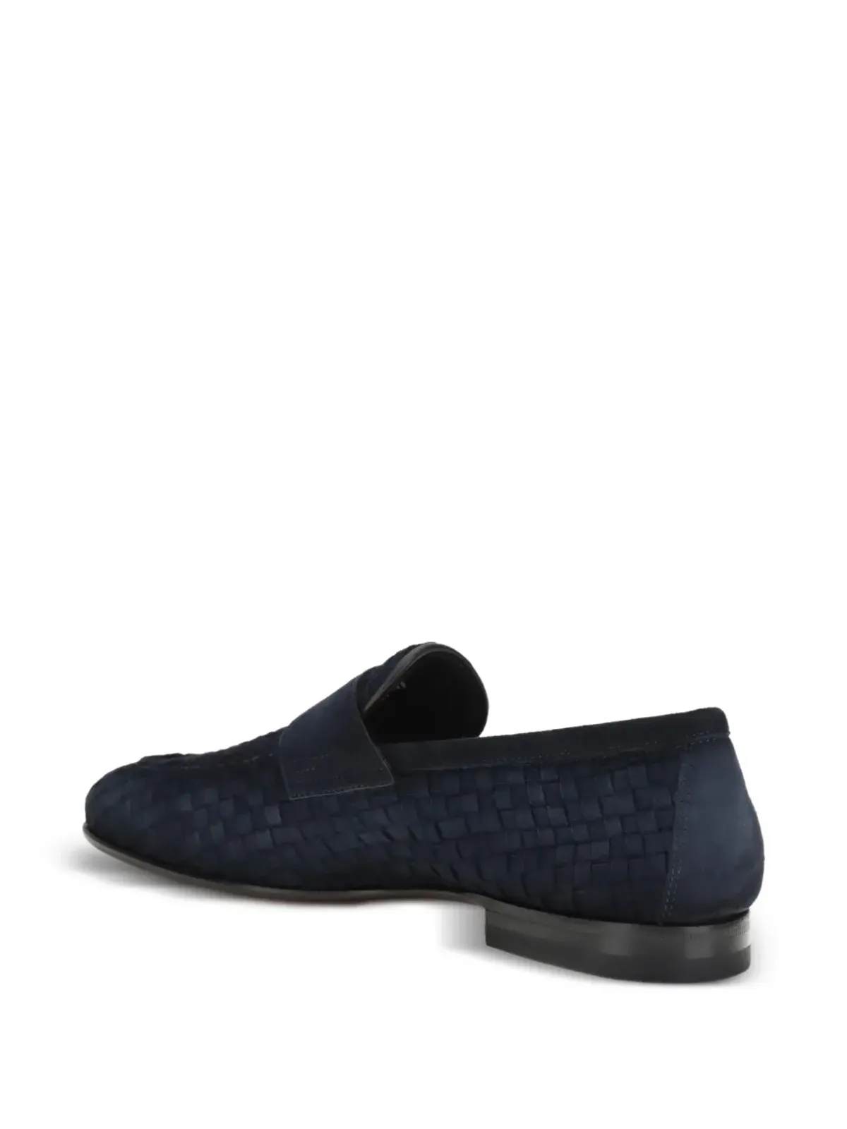 Santoni 織りストラップ ローファー - 画像3