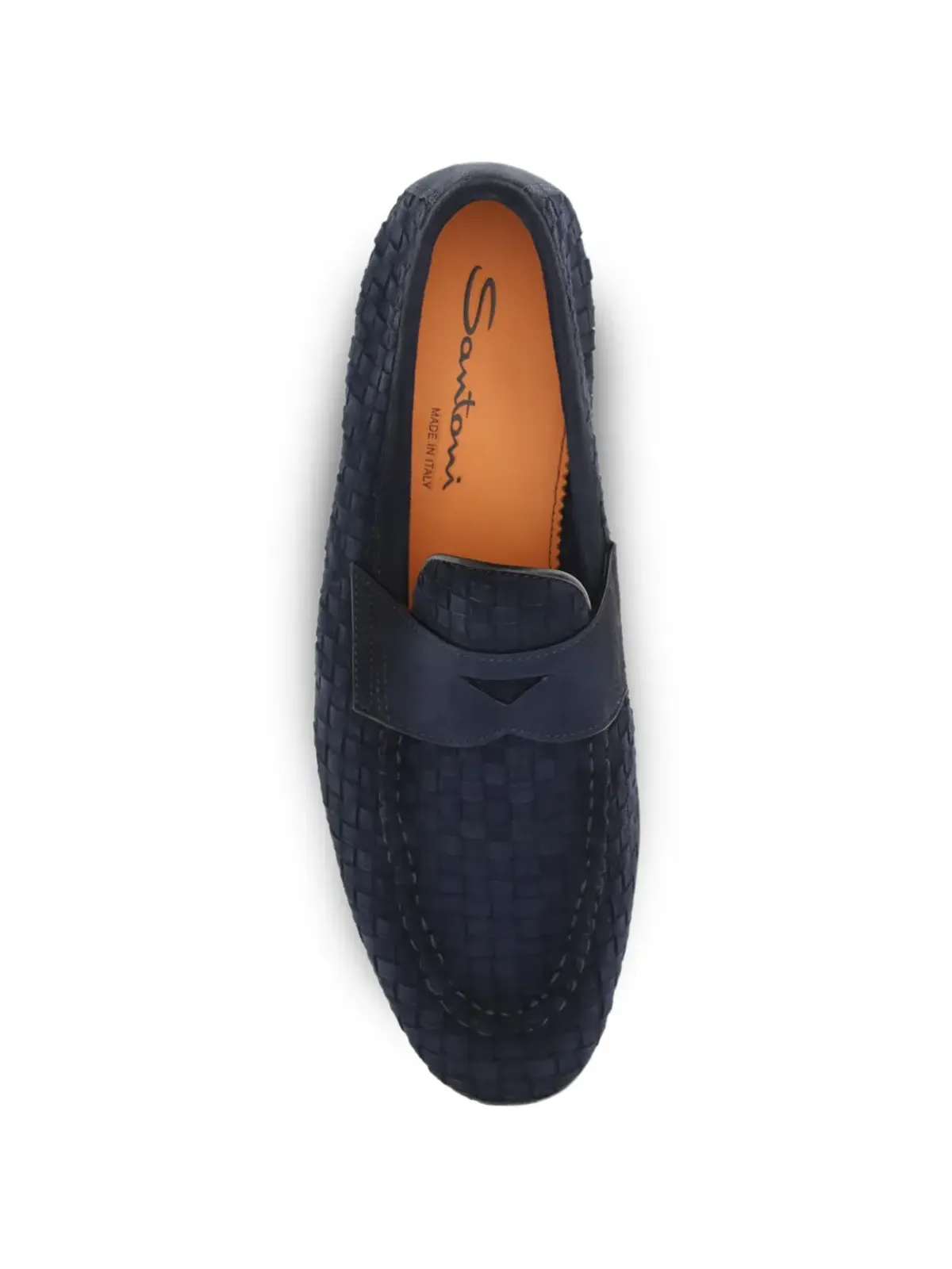 Santoni 織りストラップ ローファー - 画像4