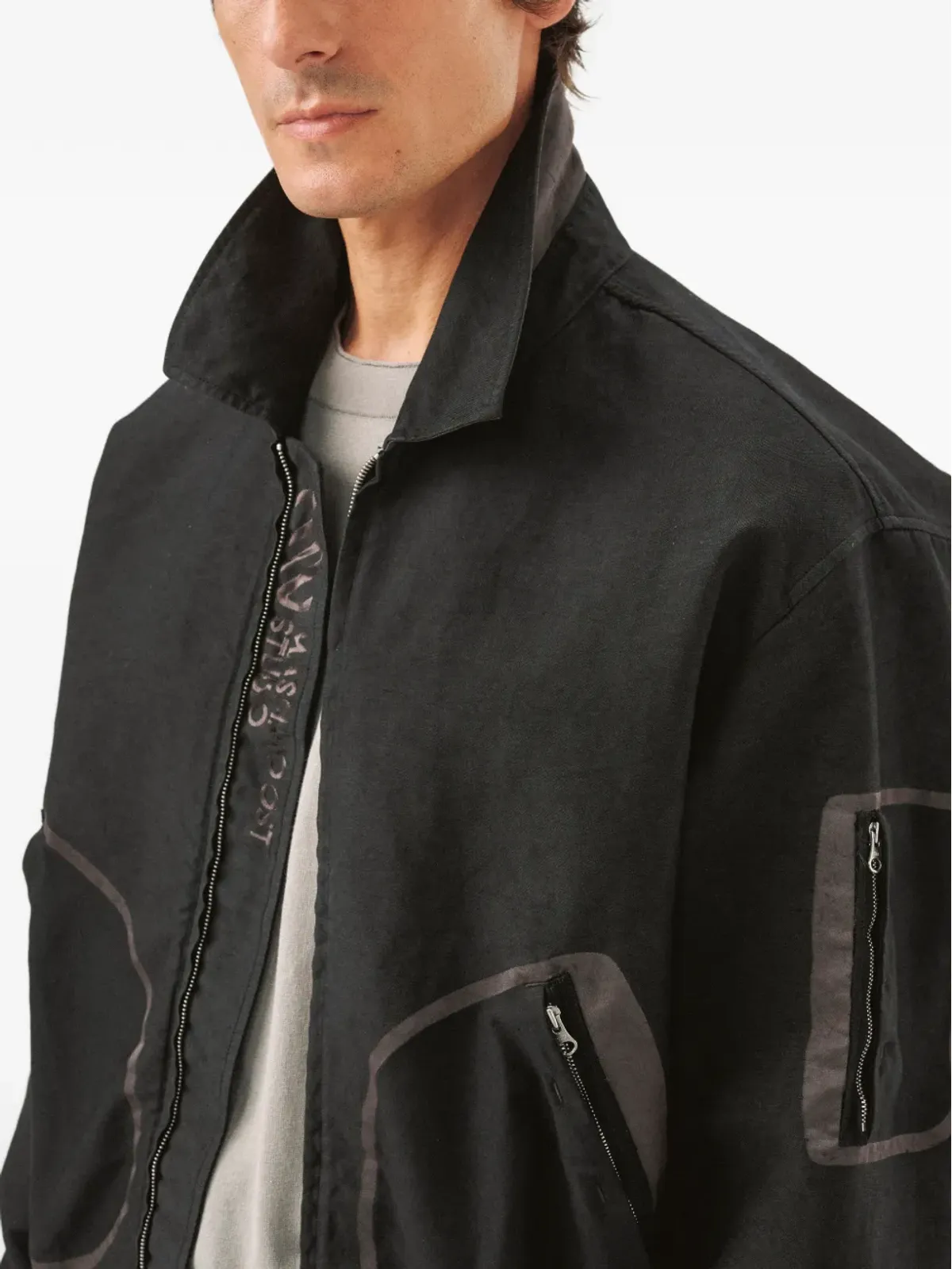 Massimo Osti Studio ジップポケット付きボンバージャケット - 画像5