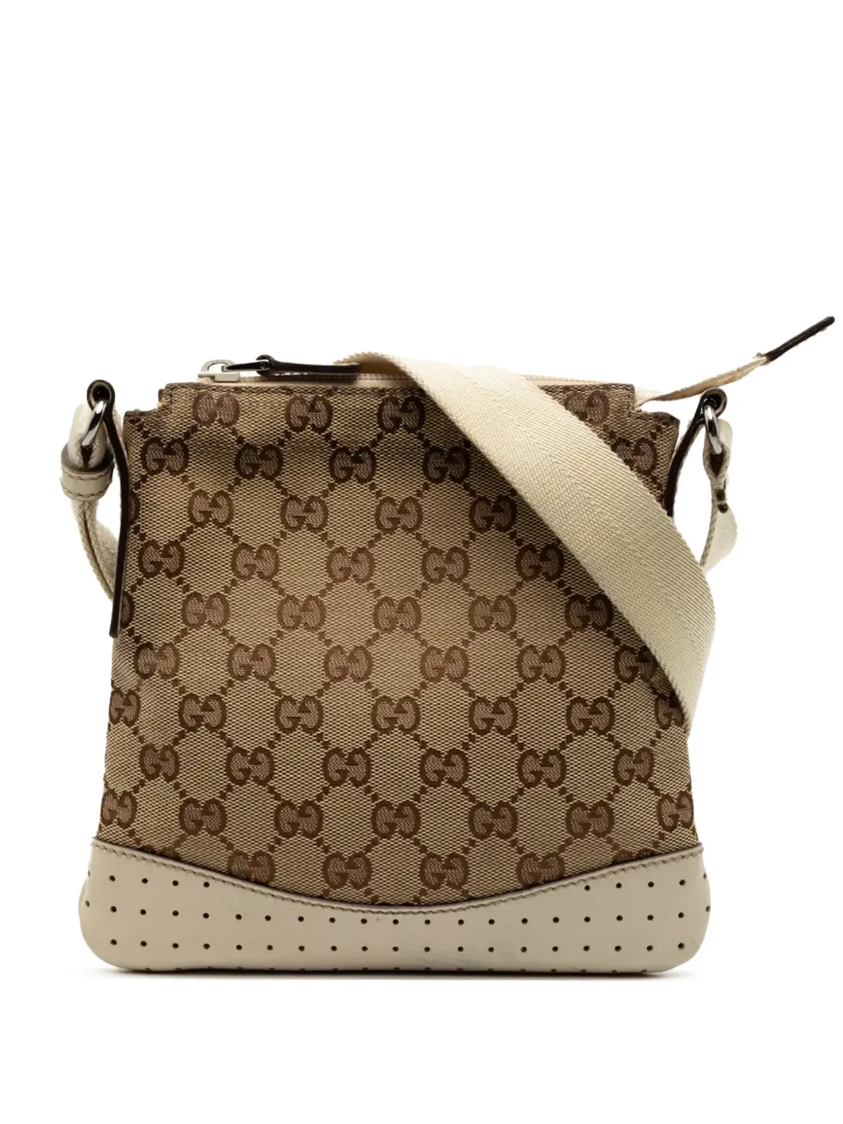 Gucci Pre-Owned GGキャンバス パーフォレーテッド クロスボディバッグ - 画像1
