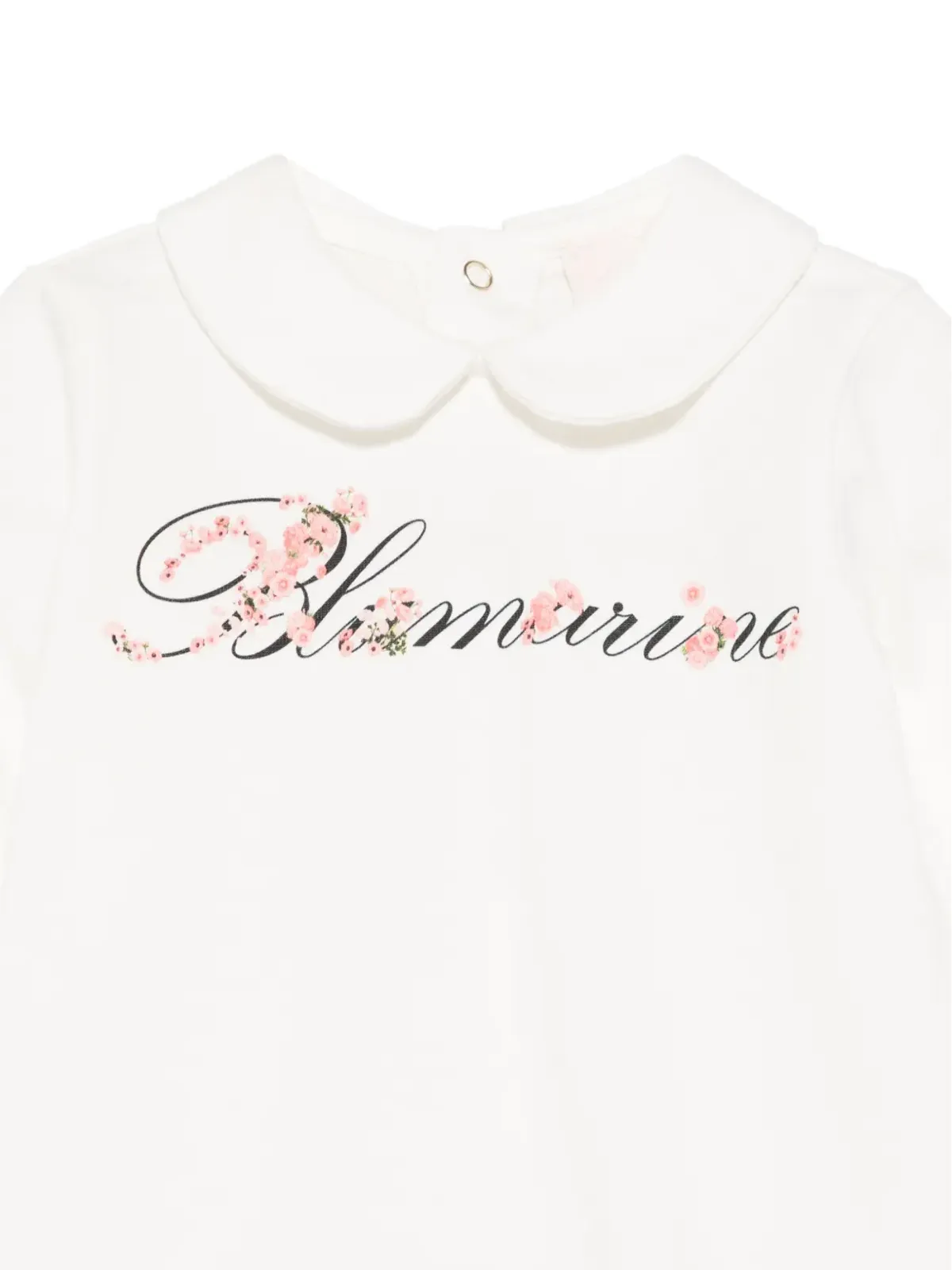 Miss Blumarine 花柄ロゴ入り襟付きパジャマ - 画像3