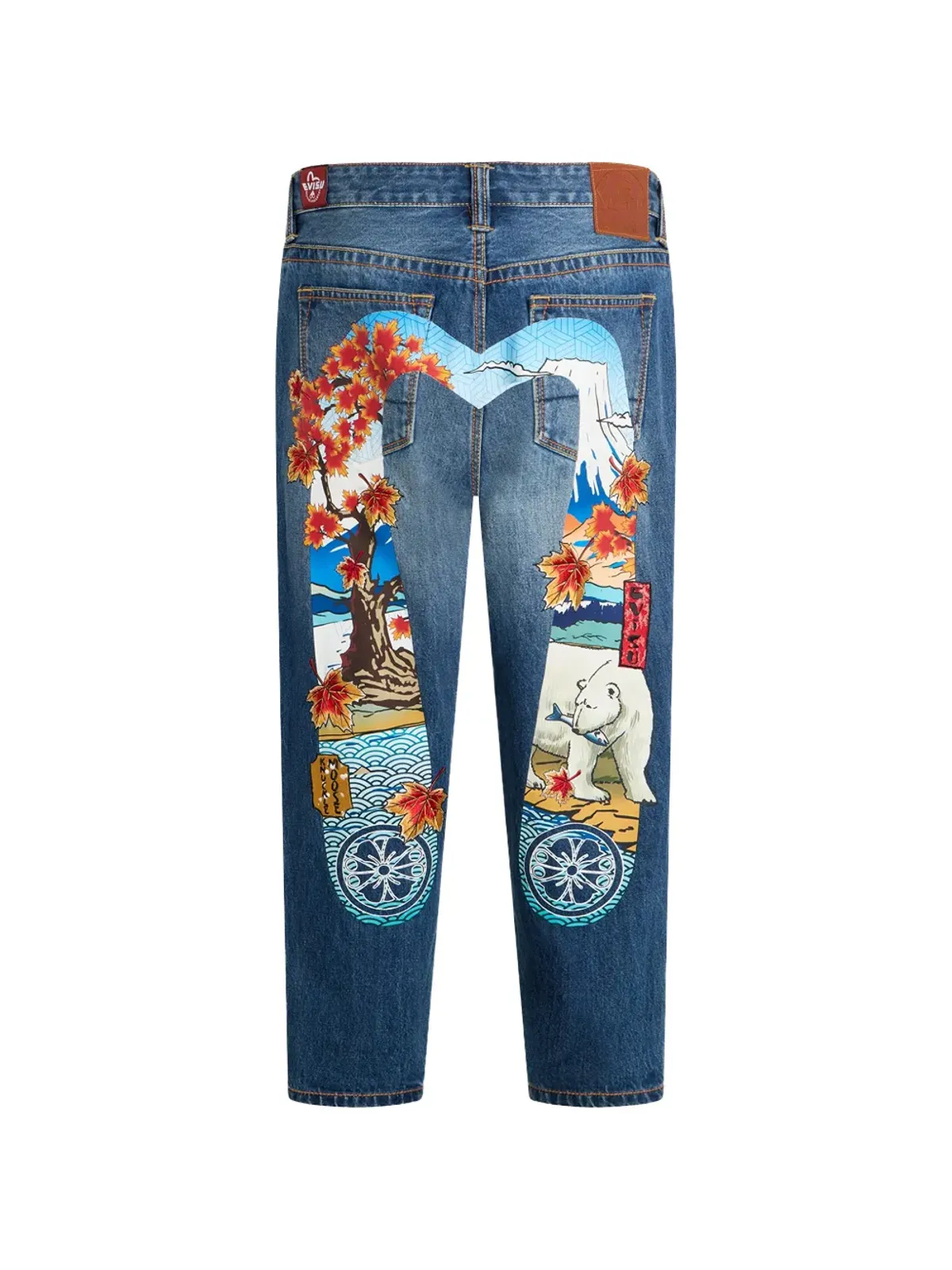 Moose Knuckles x Evisu グラフィック テーパードジーンズ - 画像2