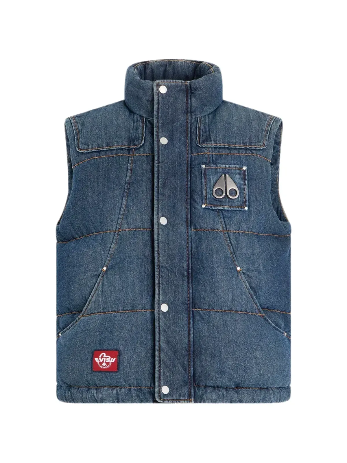 Moose Knuckles x Evisu パッド入り ロゴパッチ ジレ - 画像1