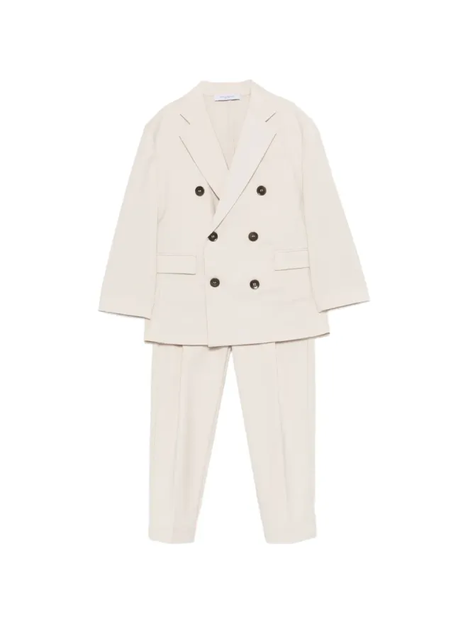 Paolo Pecora Kids Paolo Pecora Kids ボタン留め ダブルブレストスーツの商品画像