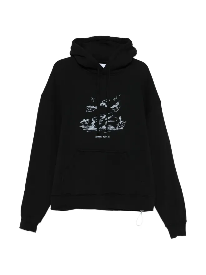 Bonsai Bonsai Alberello グラフィックプリント フーディ（ブラック）の商品画像