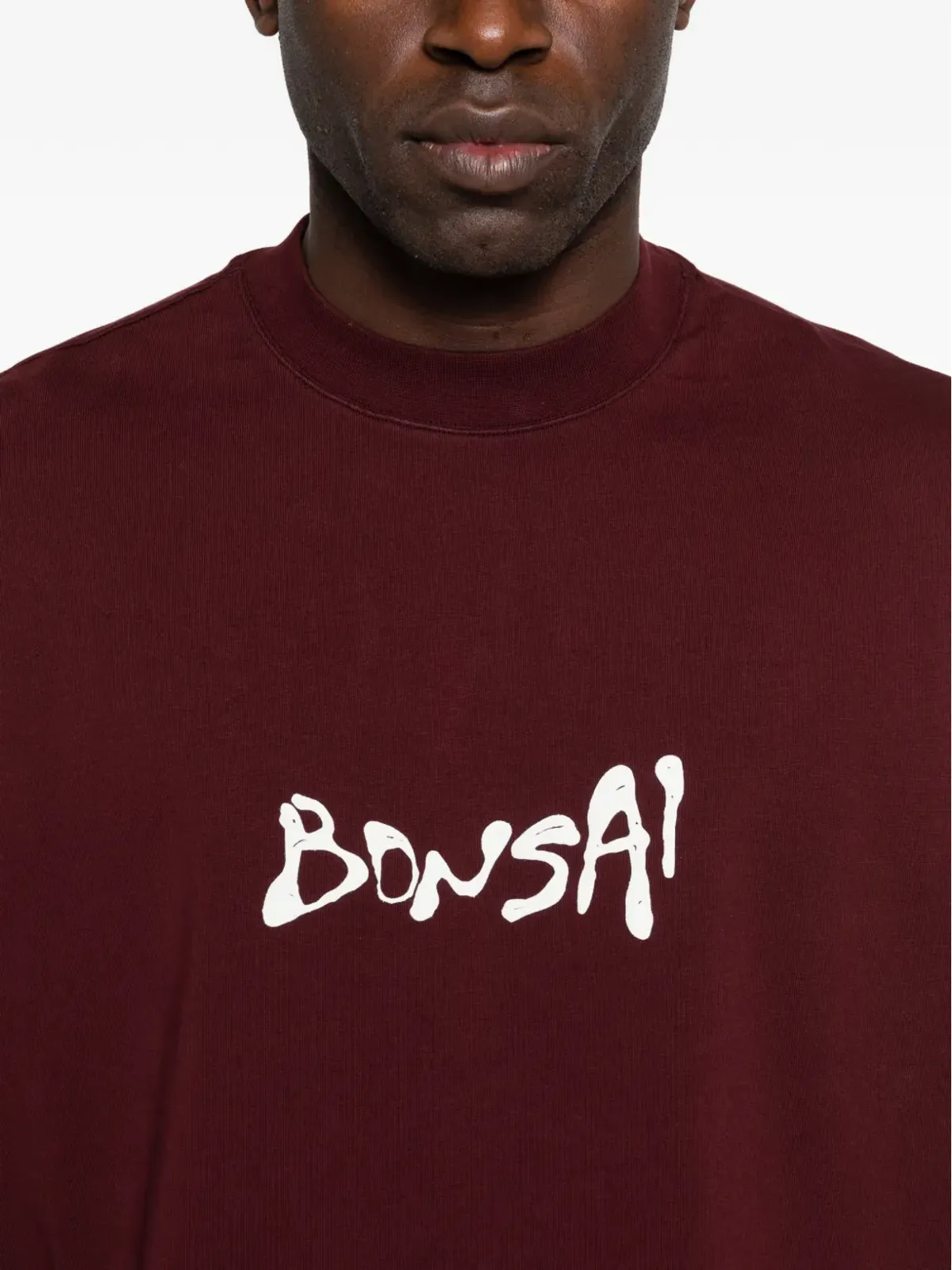 Bonsai グラフィック オーバサイズ Tシャツ - レッド - 画像5
