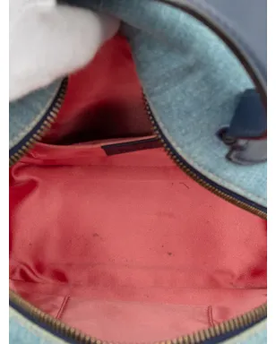 Gucci Pre-Owned GG Marmont Pearl Studded Matelasse Denim バックパック - サムネイル5