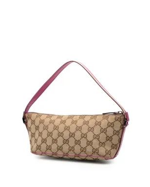 Gucci ビンテージ GGキャンバス ウェブ ボートショルダーバッグ ブラウン - サムネイル3