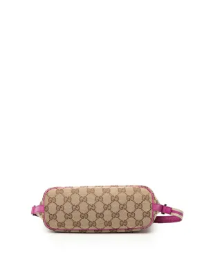 Gucci ビンテージ GGキャンバス ウェブ ボートショルダーバッグ ブラウン - サムネイル4