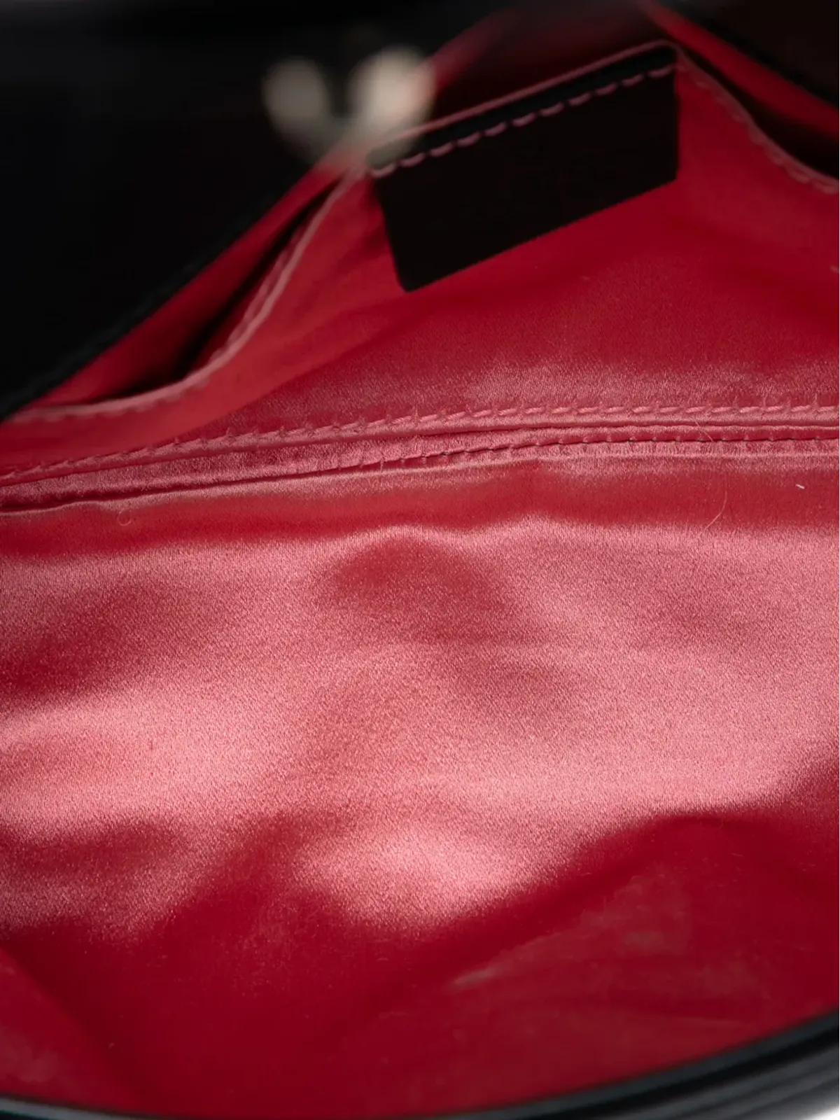 Gucci Pre-Owned GG Marmont マテラッセ レザー ショルダーバッグ ブラック - 画像5