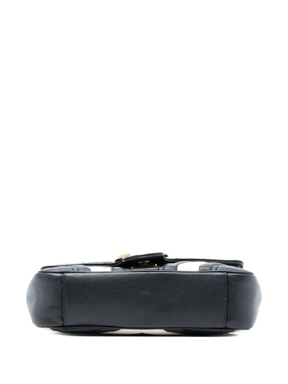 Gucci Pre-Owned GG Marmont マテラッセ レザー ショルダーバッグ ブラック - 画像4