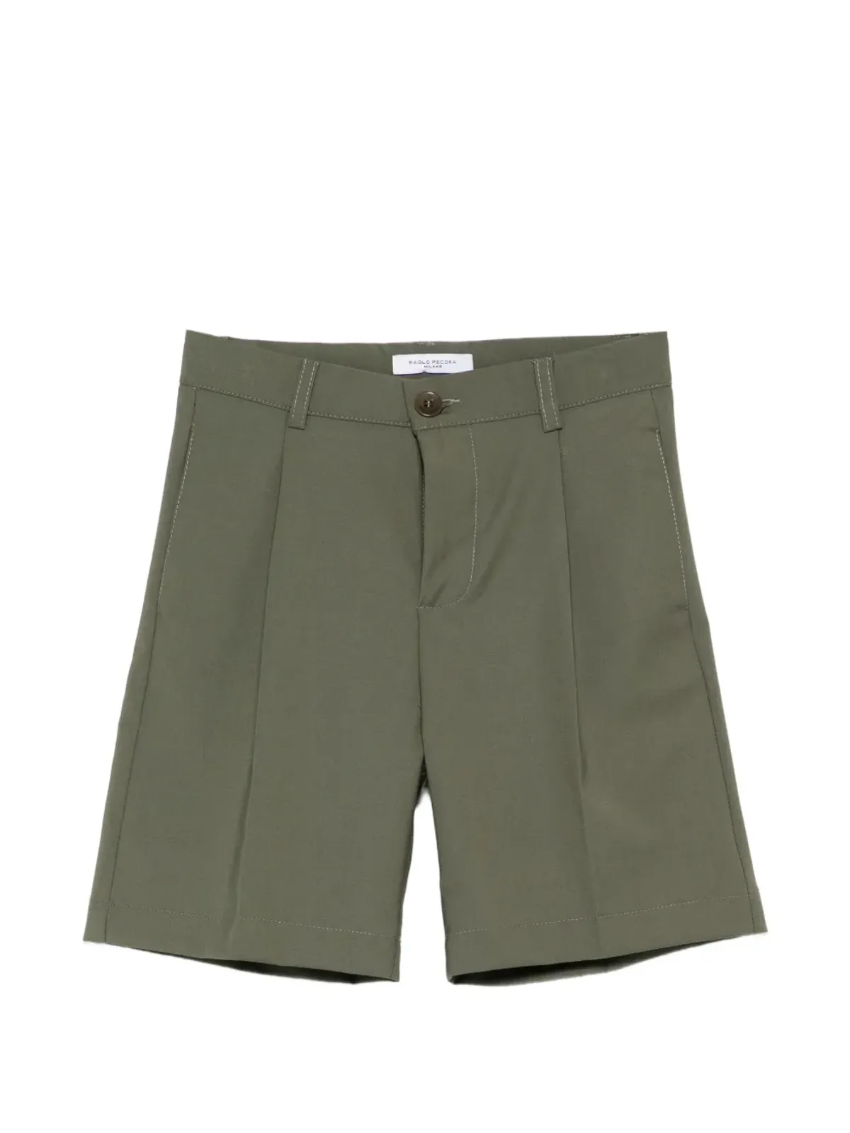 Paolo Pecora Kids ベルトループジップファスナー付きショーツ - 画像1