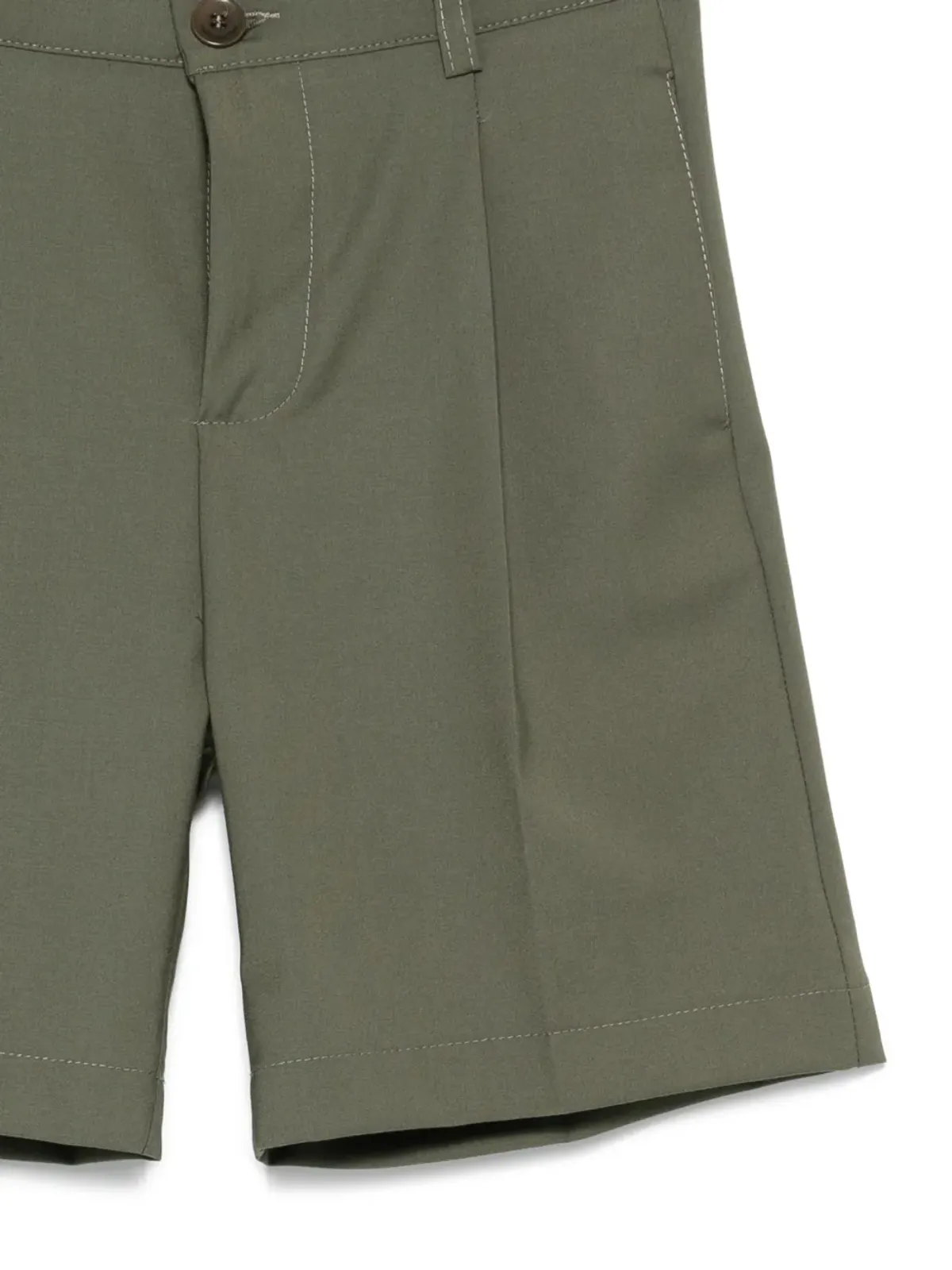 Paolo Pecora Kids ベルトループジップファスナー付きショーツ - 画像3