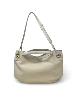 Borbonese London leather shoulder bag - White - サムネイル2