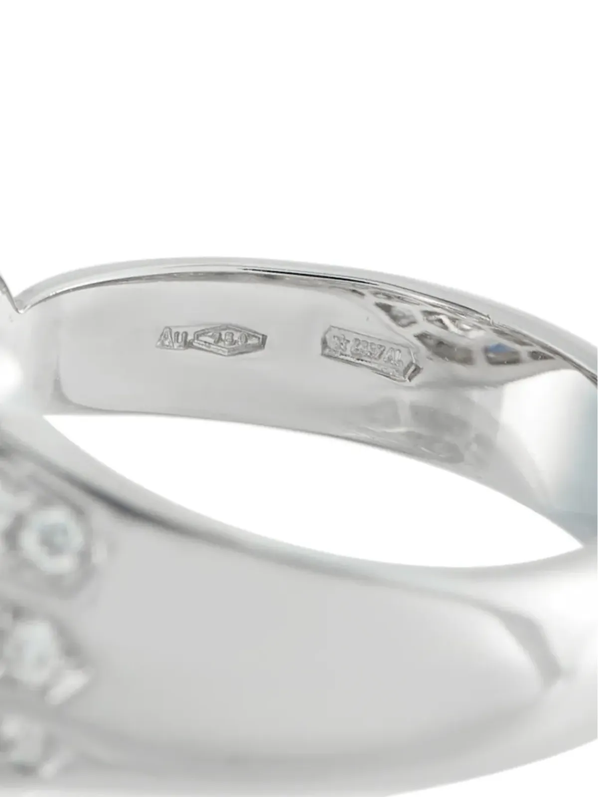 Bvlgari Pre-Owned ダイヤモンドとサファイアのリング - 画像5