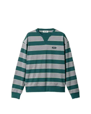 Miu Miu ストライプ ロゴパッチ スウェットシャツ - サムネイル1