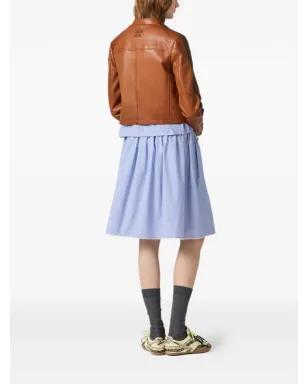 Miu Miu スタンドアップカラー・ストライプジャケット - サムネイル3