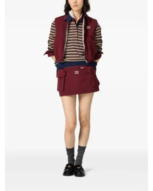 Miu Miu ストライプポロトップ - サムネイル2