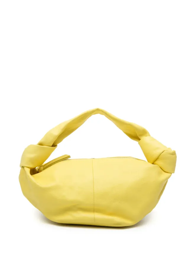 Bottega Veneta Pre-Owned Bottega Veneta ヴィンテージ カーフスキン ダブルノット バッグ - イエローの商品画像