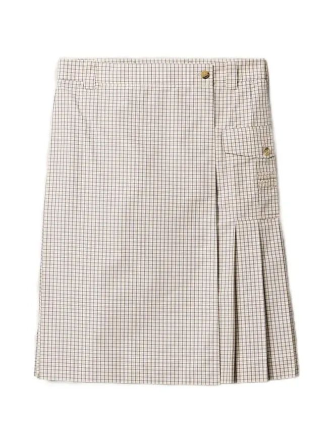 Miu Miu Miu Miu チェック柄ミディスカートの商品画像