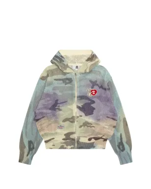AAPE BY *A BATHING APE® カモフラージュ柄ジップフードパーカー - サムネイル1
