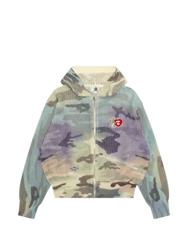 AAPE BY *A BATHING APE® AAPE BY *A BATHING APE® カモフラージュ柄ジップフードパーカーの商品画像