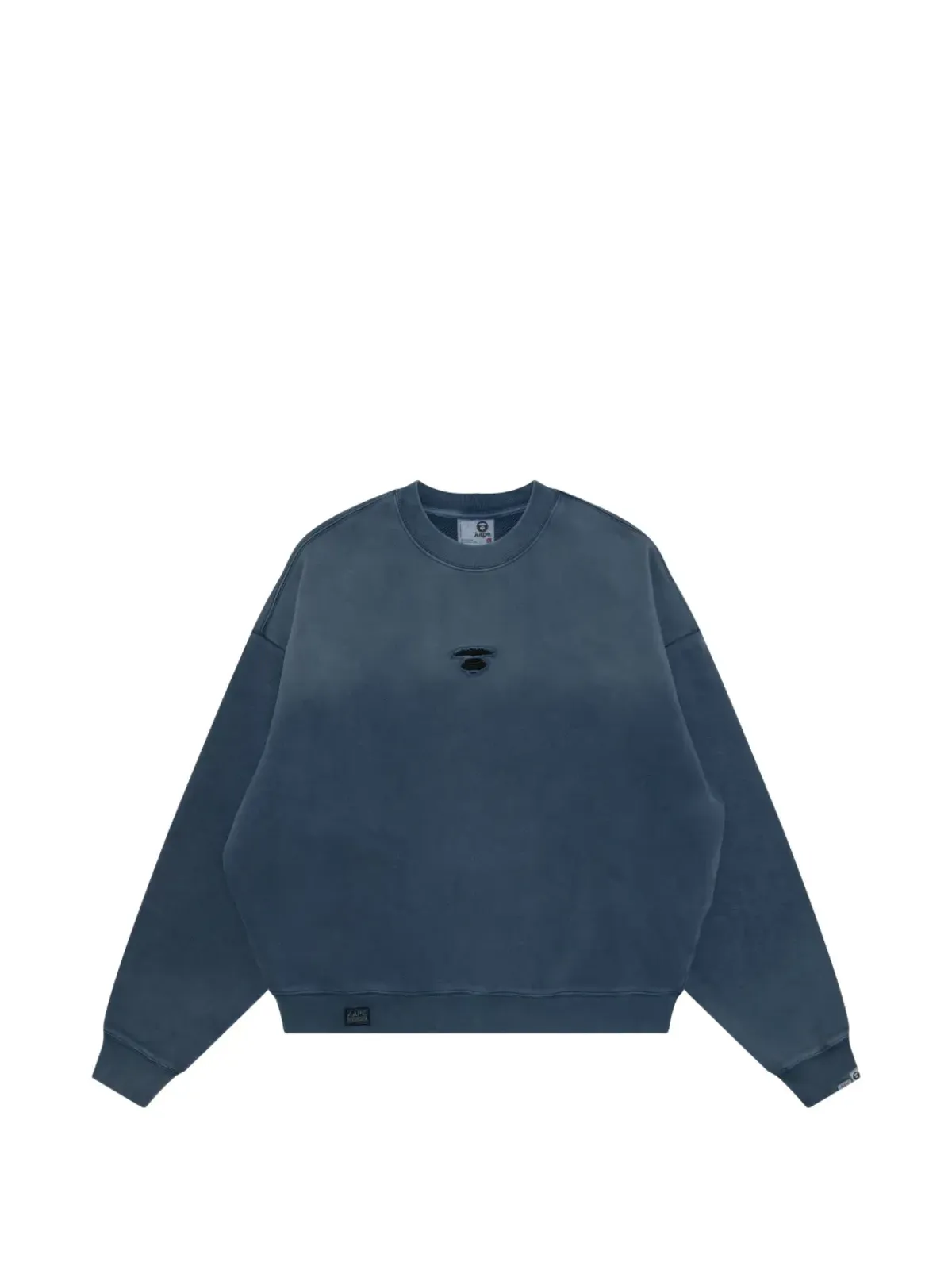 AAPE BY A BATHING APE ロゴ刺繍入りクルーネックスウェットシャツ - Blue - 画像1