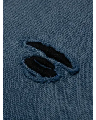 AAPE BY A BATHING APE ロゴ刺繍入りクルーネックスウェットシャツ - Blue - サムネイル4