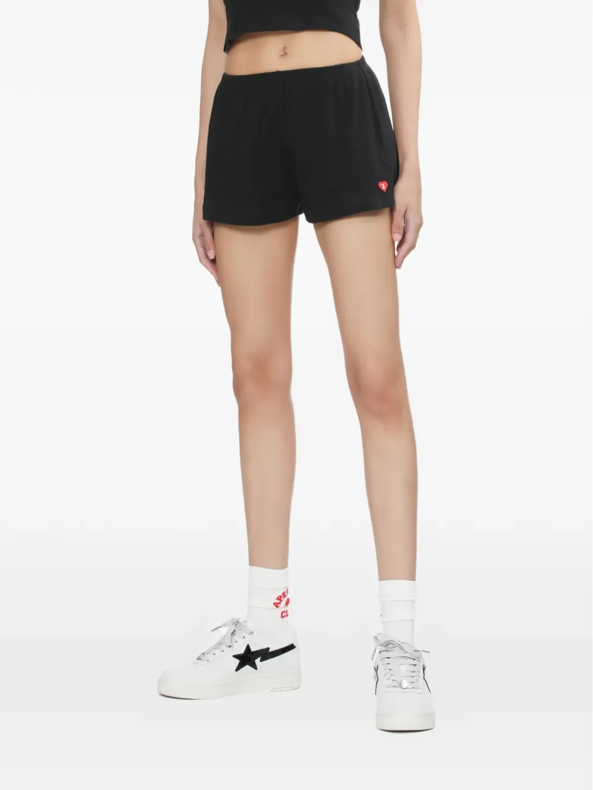 APEE™ by A BATHING APE ハートモチーフ コットンショーツ - 画像3