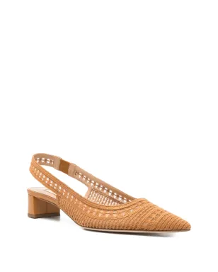 Arteana Trieste ポイントトゥ スリングバックパンプス - サムネイル2