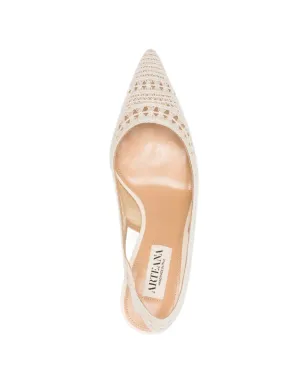 Arteana Trieste レース スリングバックパンプス - サムネイル4