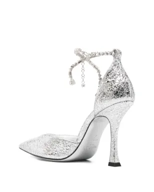 Jimmy Choo Stevie メタリックヒールパンプス - サムネイル3